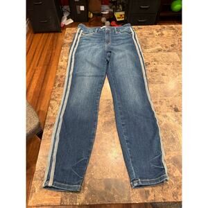 Good American Good Legs High Rise Skinny Jeans With Side Stripe